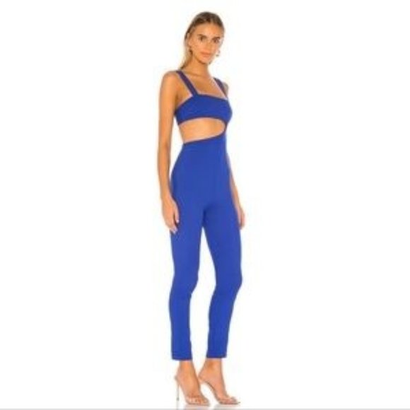 superdown Leslie royal blue cutout Jumpsuit - Picture 1 of 4